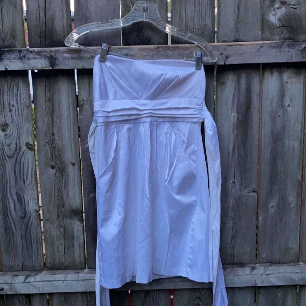White strapless dress sz. 5